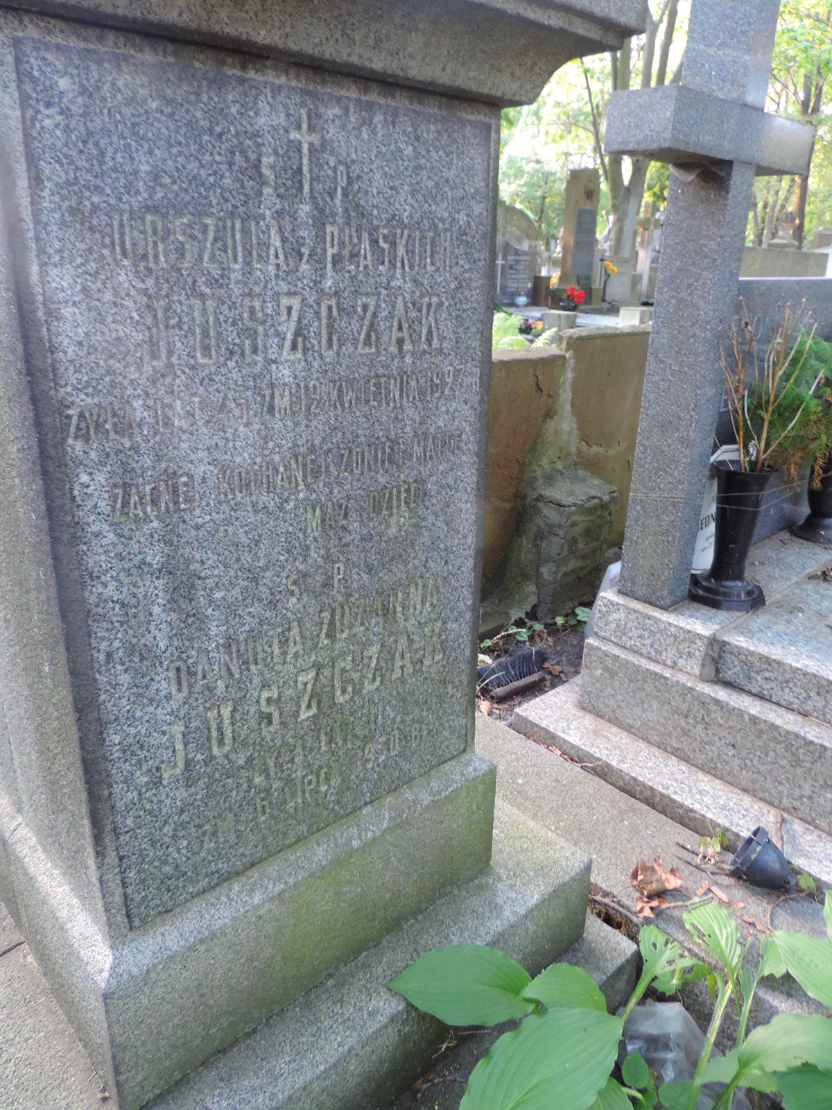 The tomb of Urszula Juszczak - Warsaw