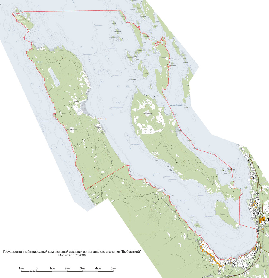 Заказник выборгский карта
