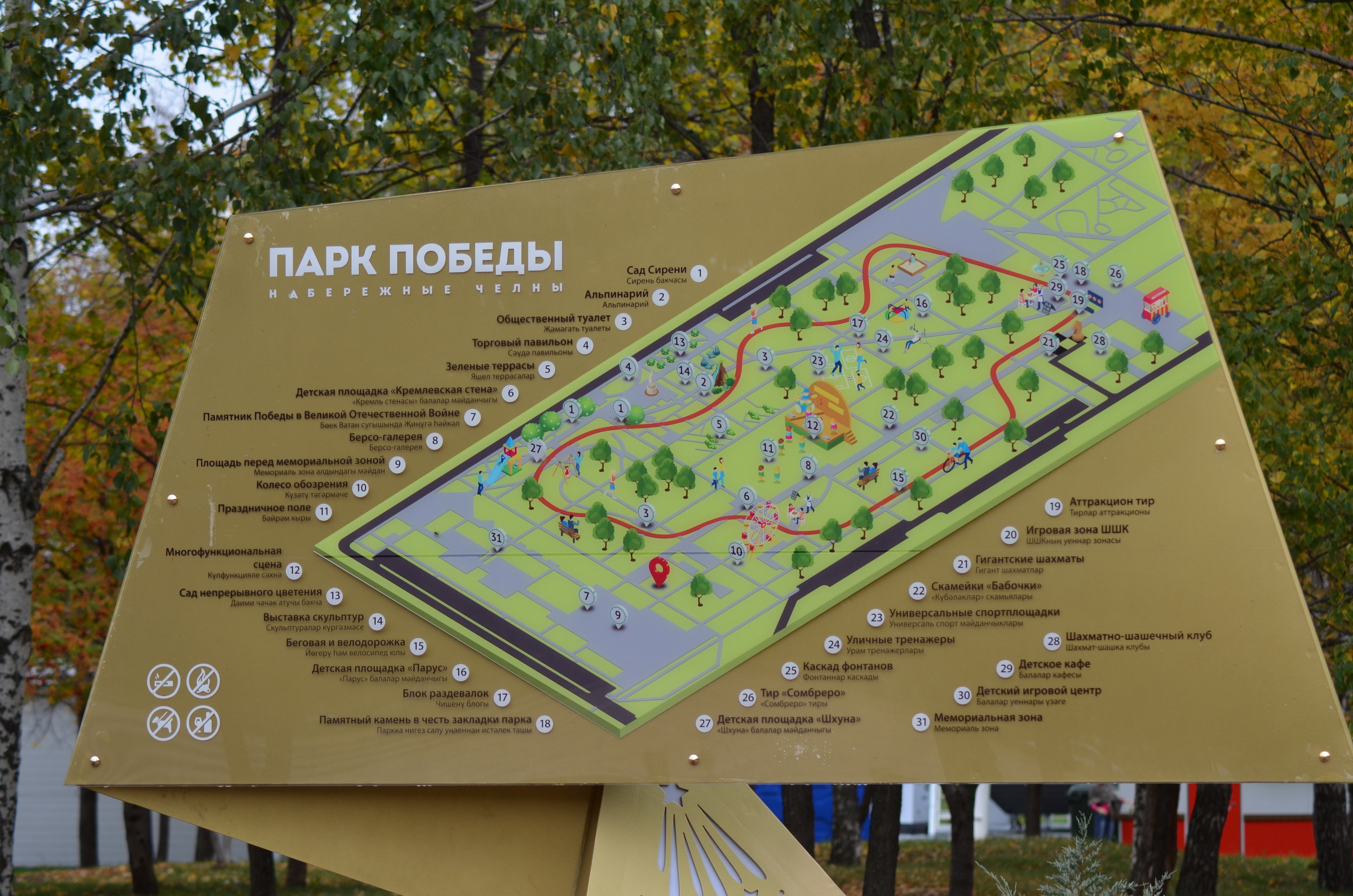 Карта парка дизайн