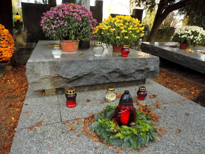 The grave of Wacław Komar - Warsaw