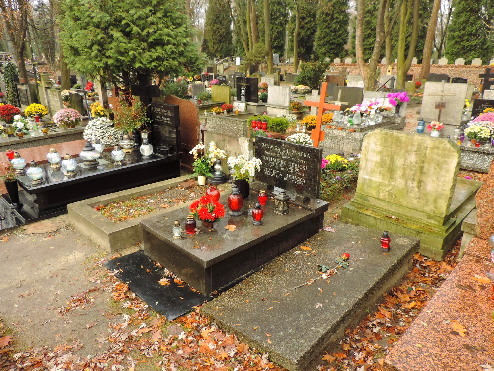 The tomb of Jadwiga Chojnacka - Warsaw