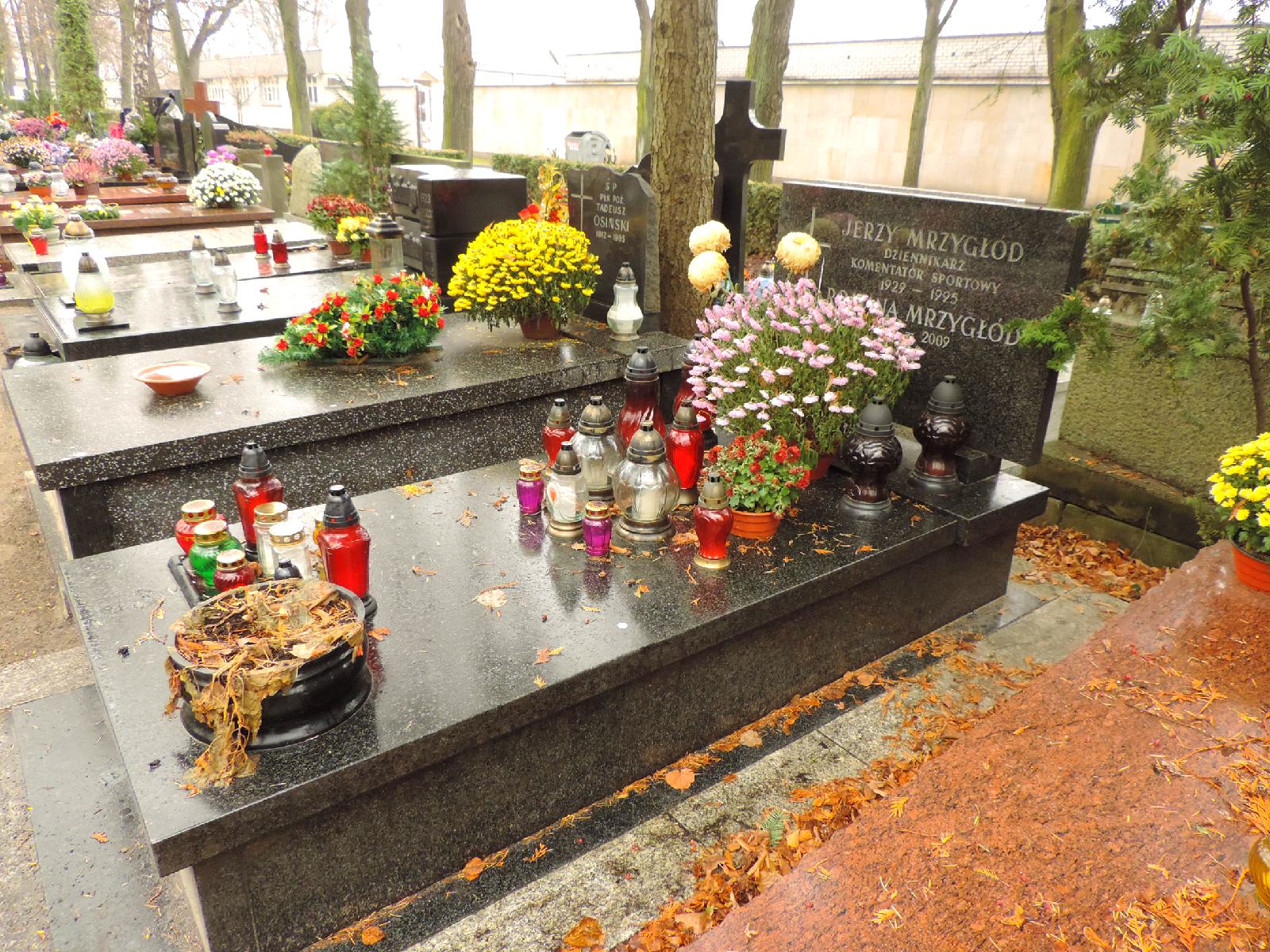 The grave of Jerzy Mrzygłód - Warsaw