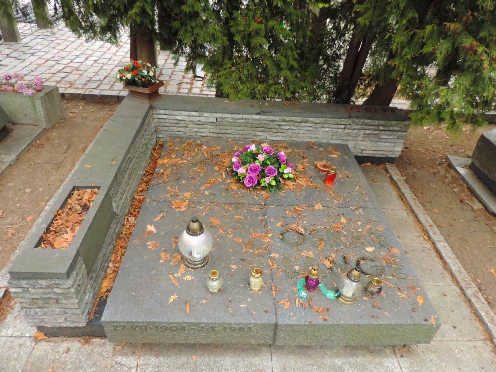 The grave of Oskar Lange - Warsaw