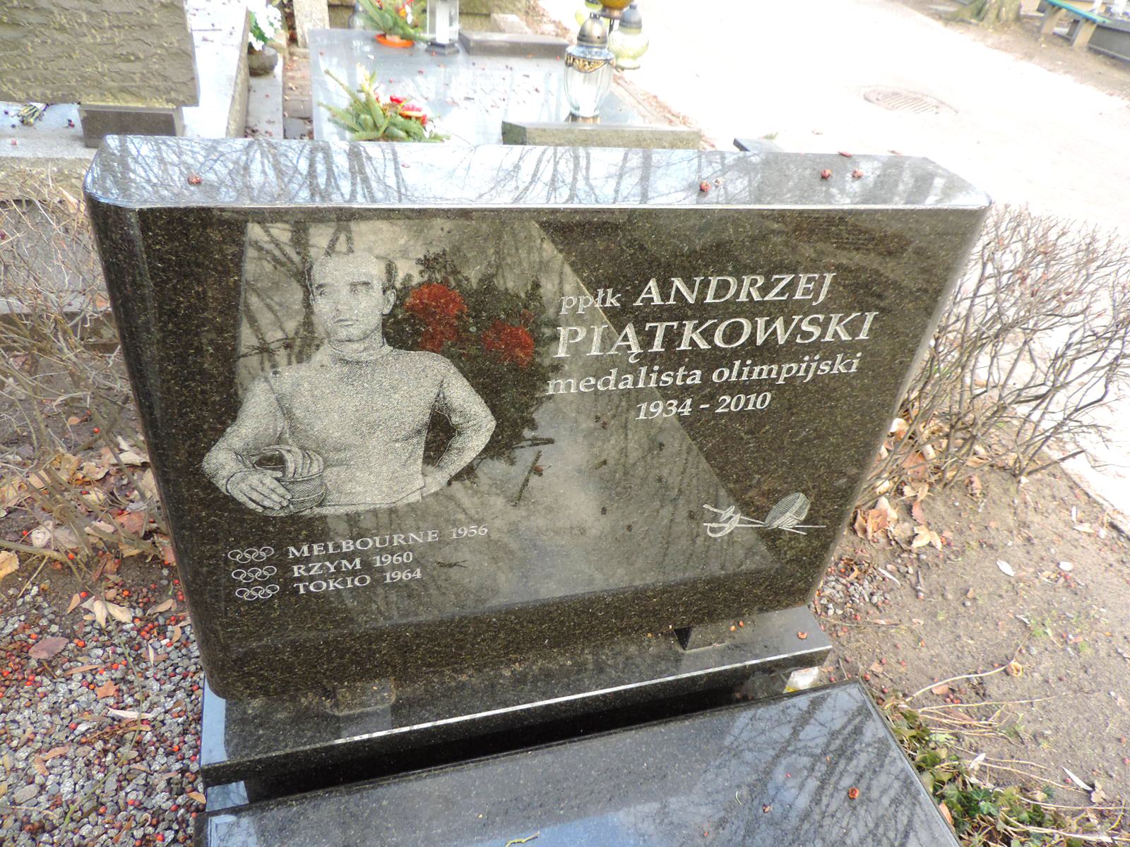 The grave of Andrzej Piątkowski - Warsaw