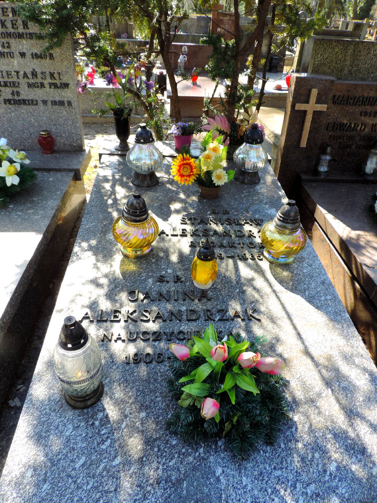 The grave of Stanisław Aleksandrzak - Warsaw