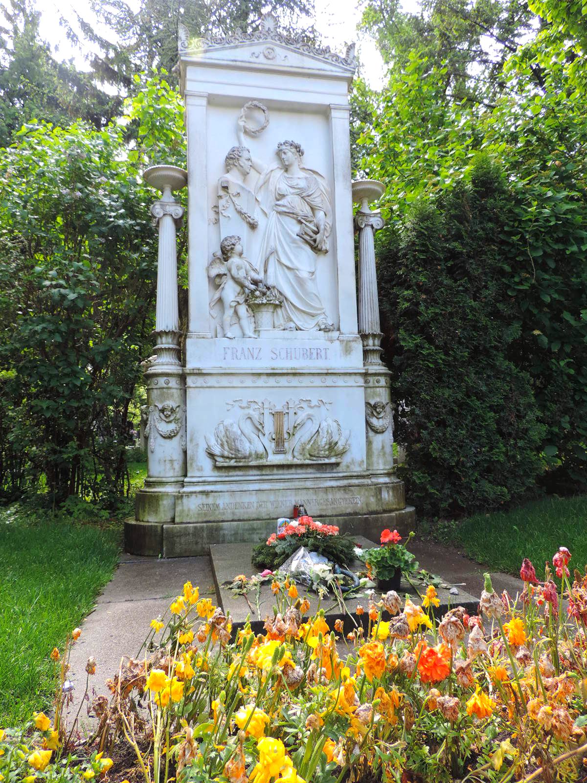 The grave of Franz Schubert - Vienna