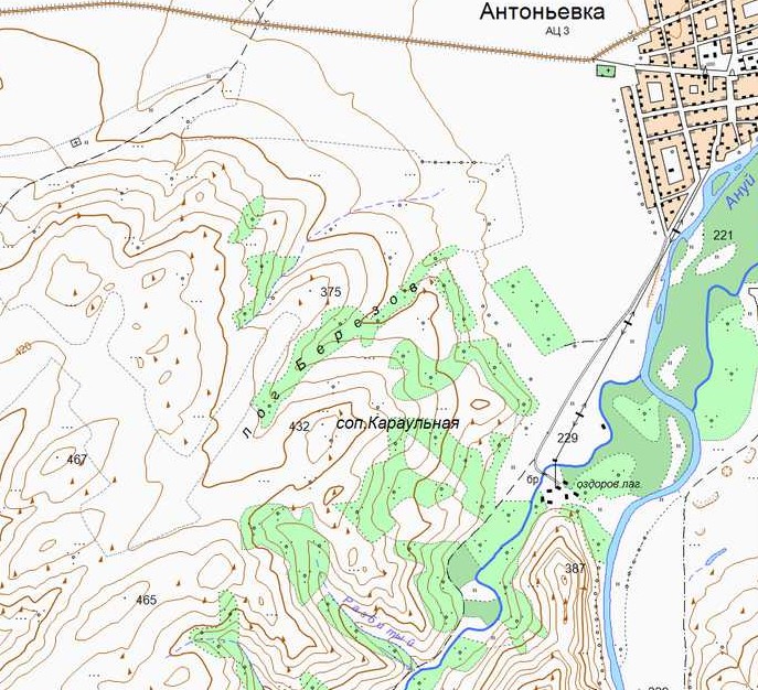 Схема сопки