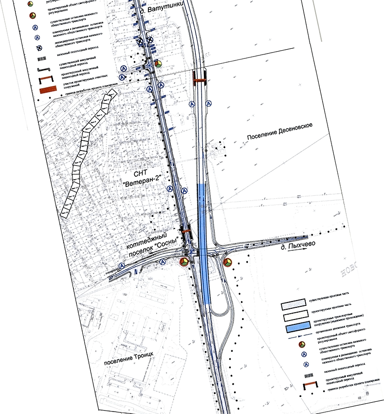 Схема калужского шоссе