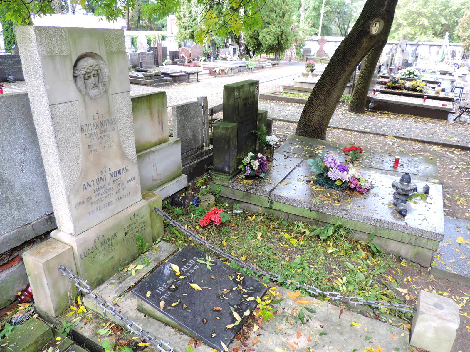 The grave of Antoni Nowak - Warsaw