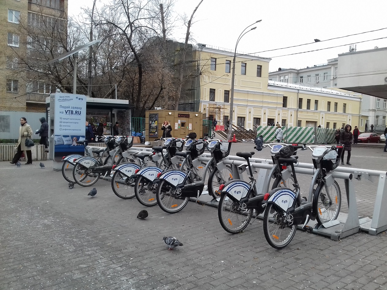 Пункты проката велосипедов в москве карта