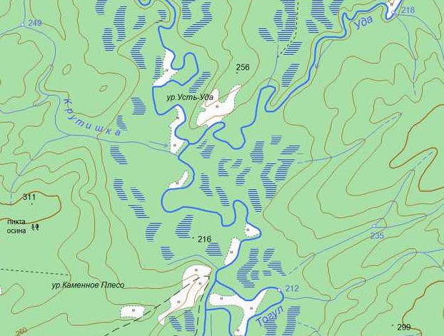 Карта усть удинского района до затопления