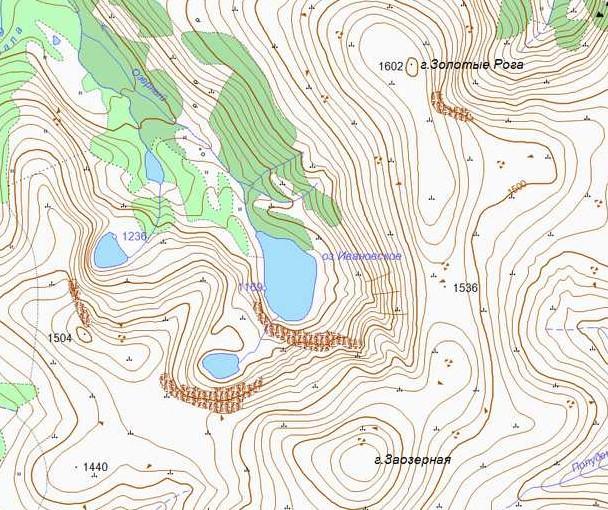 Ивановские озера карта