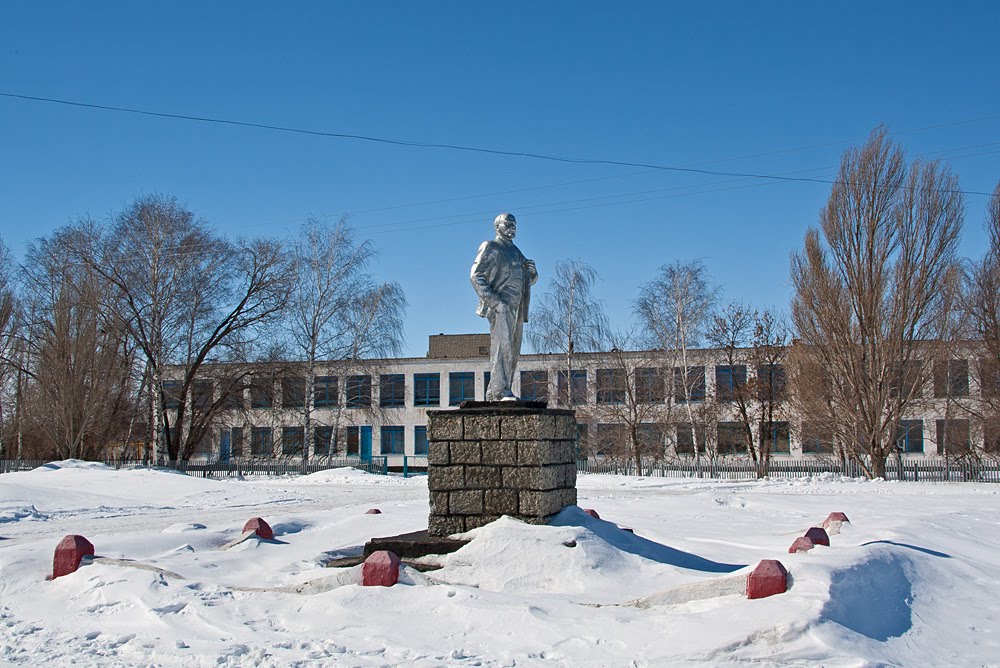 Погода в новотулка самарская область. Село Новотулка Самарская область. Памятник Ленину в Хворостянке Самарской области. Ярега памятник Ленину. Памятник в Новотулке питерского района.