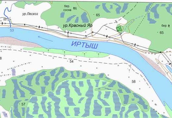 Карта красный яр омская область