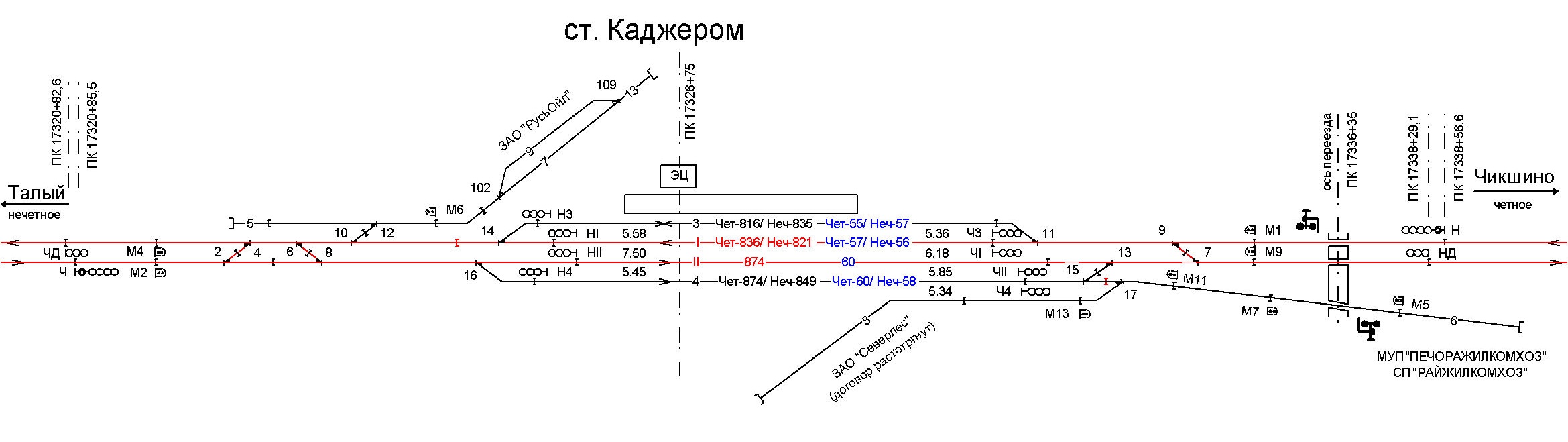 Каджером республика коми карта