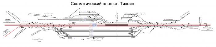 Схема станции тихвин