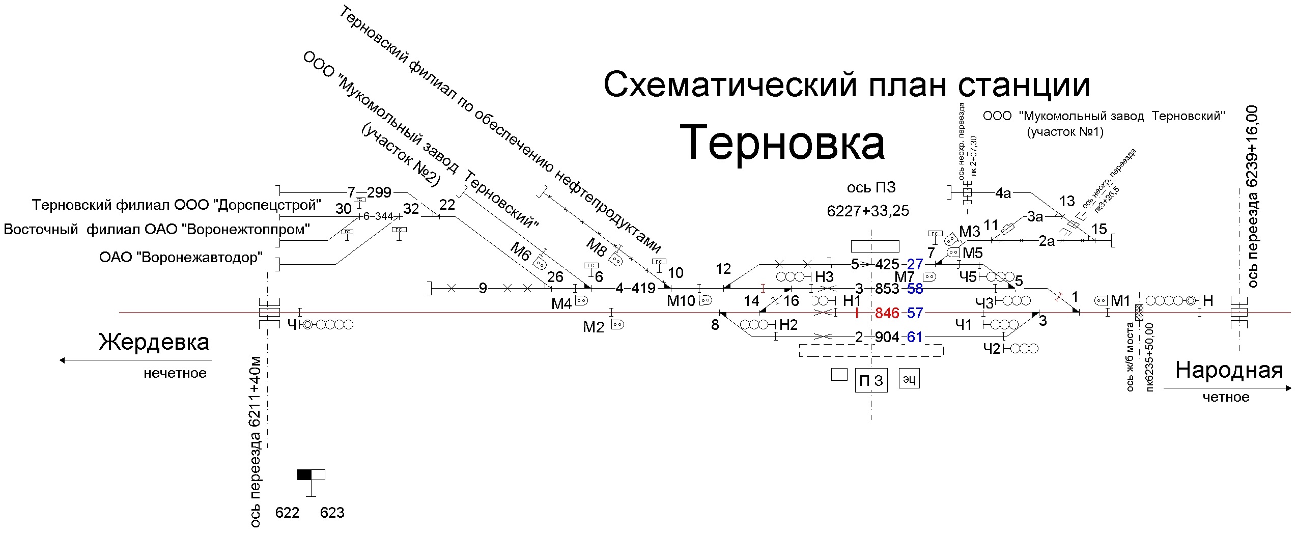 Карта терновки воронежской области