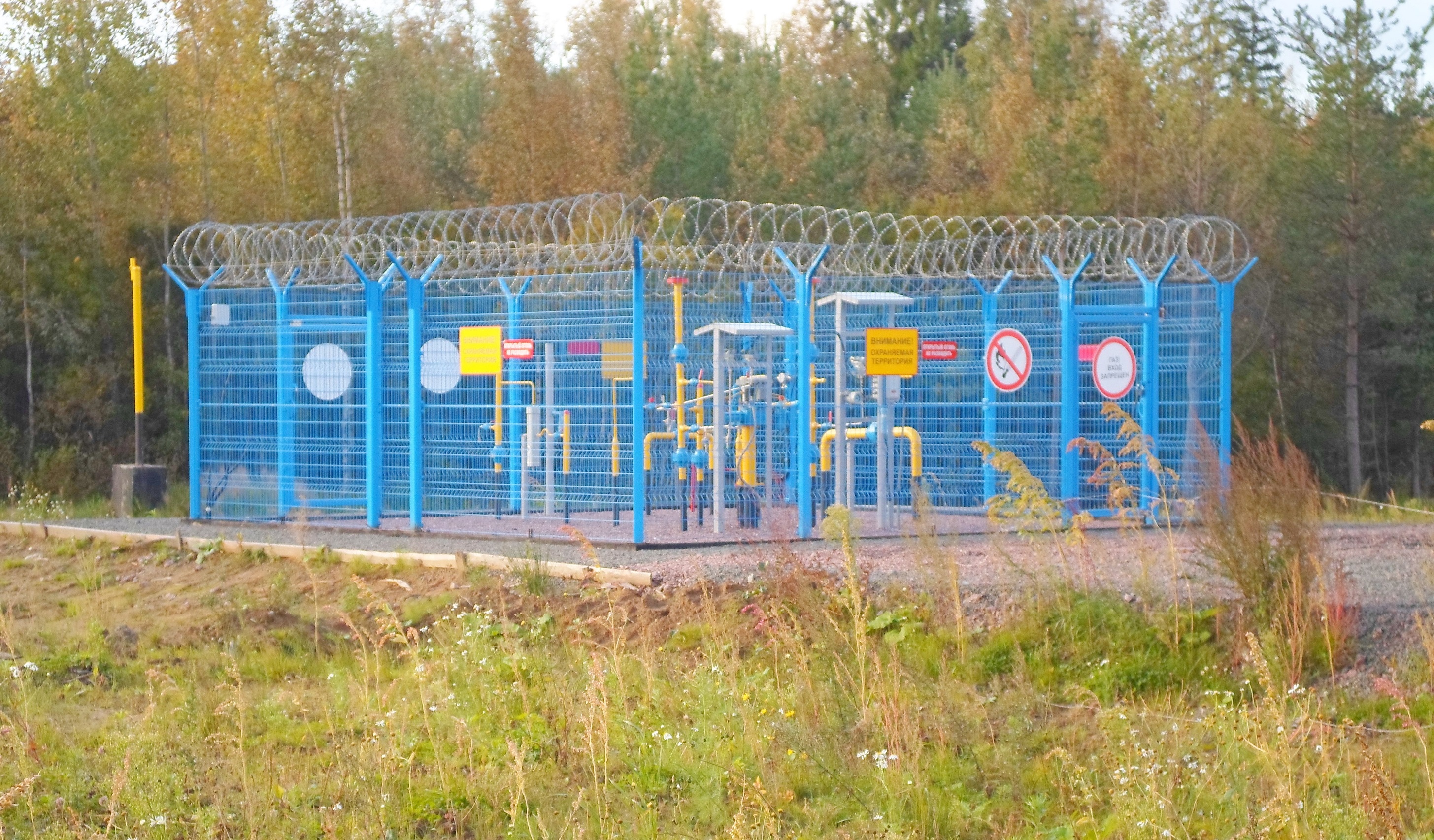 крановый узел магистрального газопровода