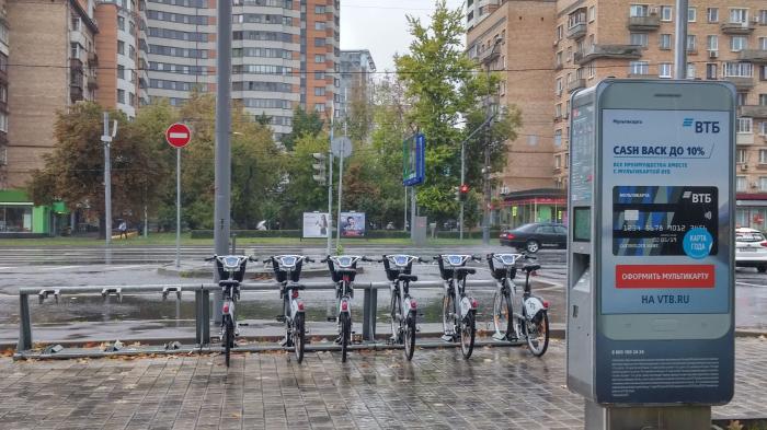 Аренда велосипедов в москве карта