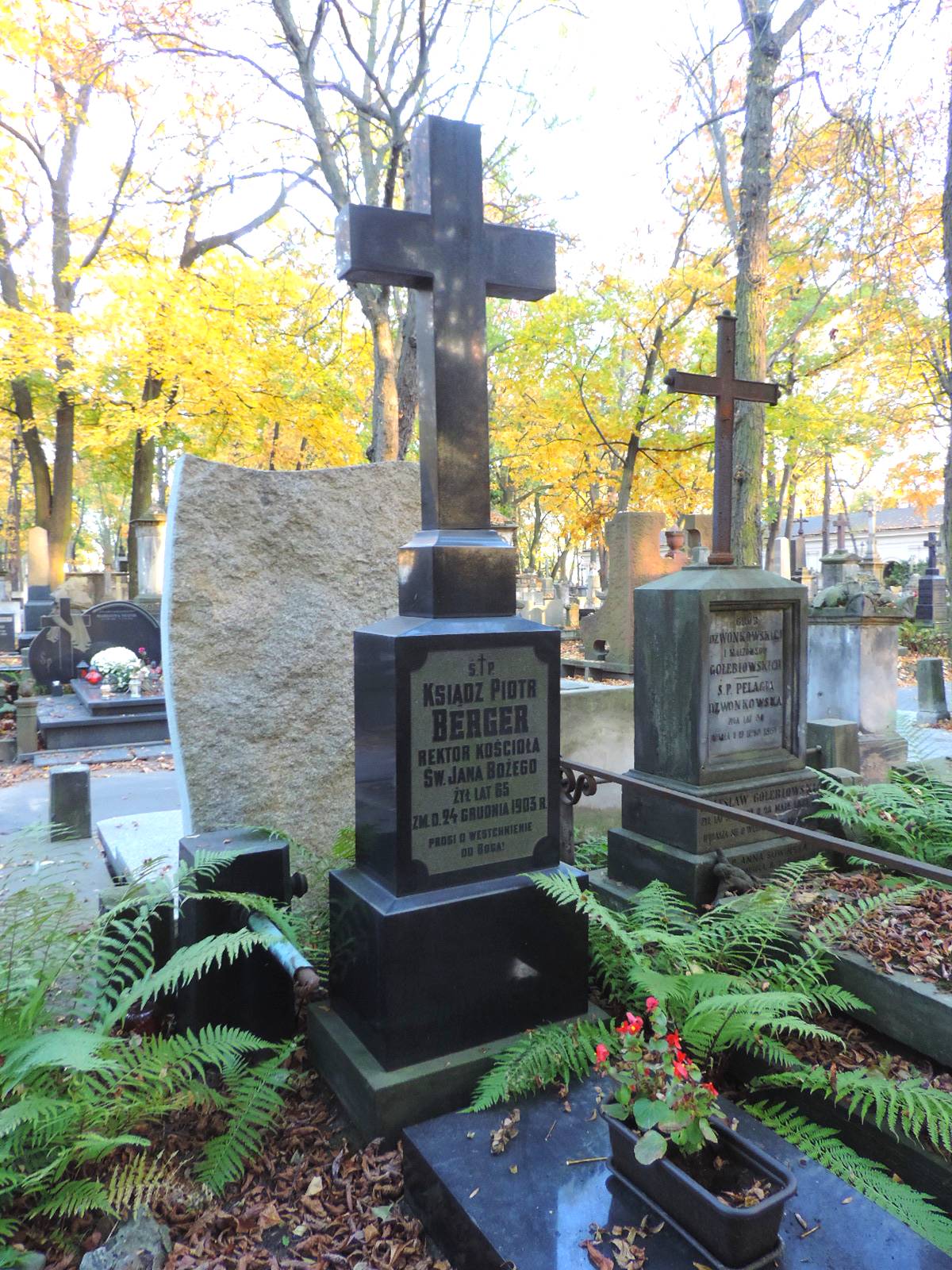 The grave of Piotr Berger - Warsaw