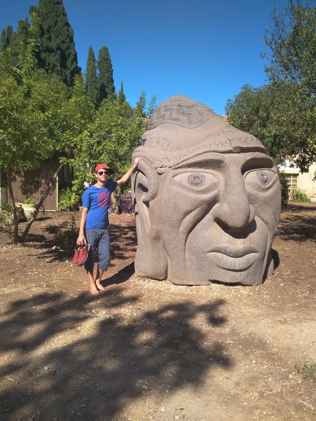 Big Head Sculpture - Merhavia (kibbutz)