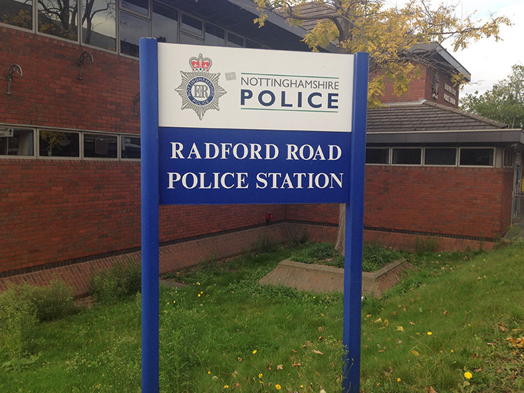 Radford road police station nottingham