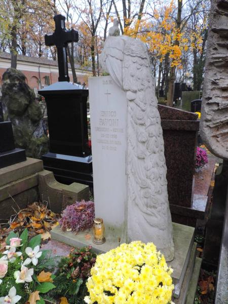 The grave of Enrico Pavoni - Warsaw