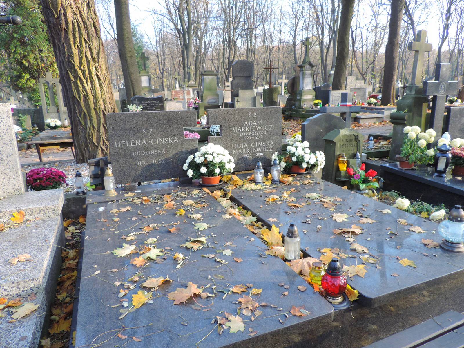 The grave of Adam Markiewicz - Warsaw