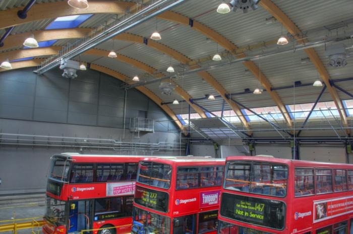 Bus garage