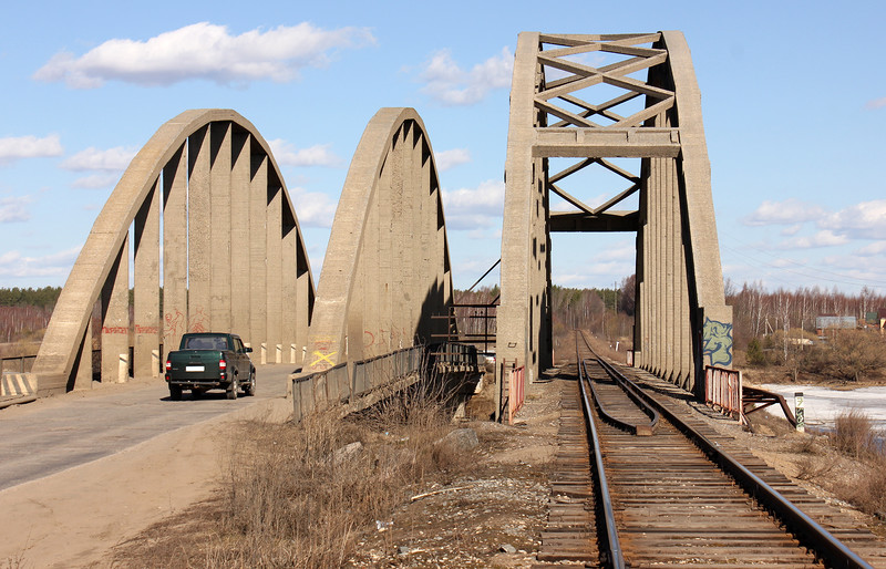 Мост через волгу в калязине