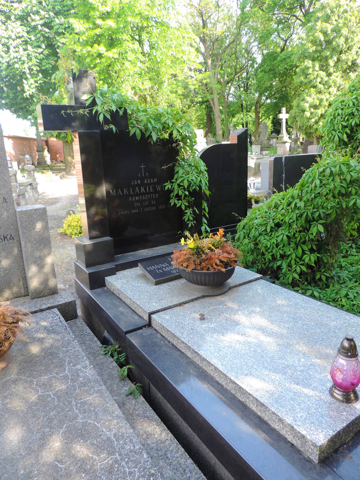 The grave of Jan Adam Maklakiewicz - Warsaw