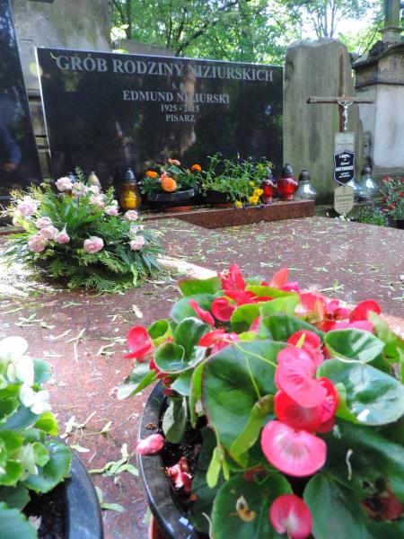 The grave of Edmund Niziurski - Warsaw