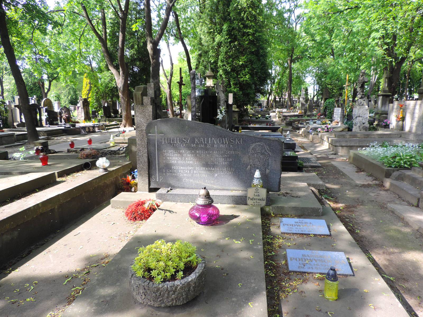 The grave of Juliusz Kalinowski - Warsaw