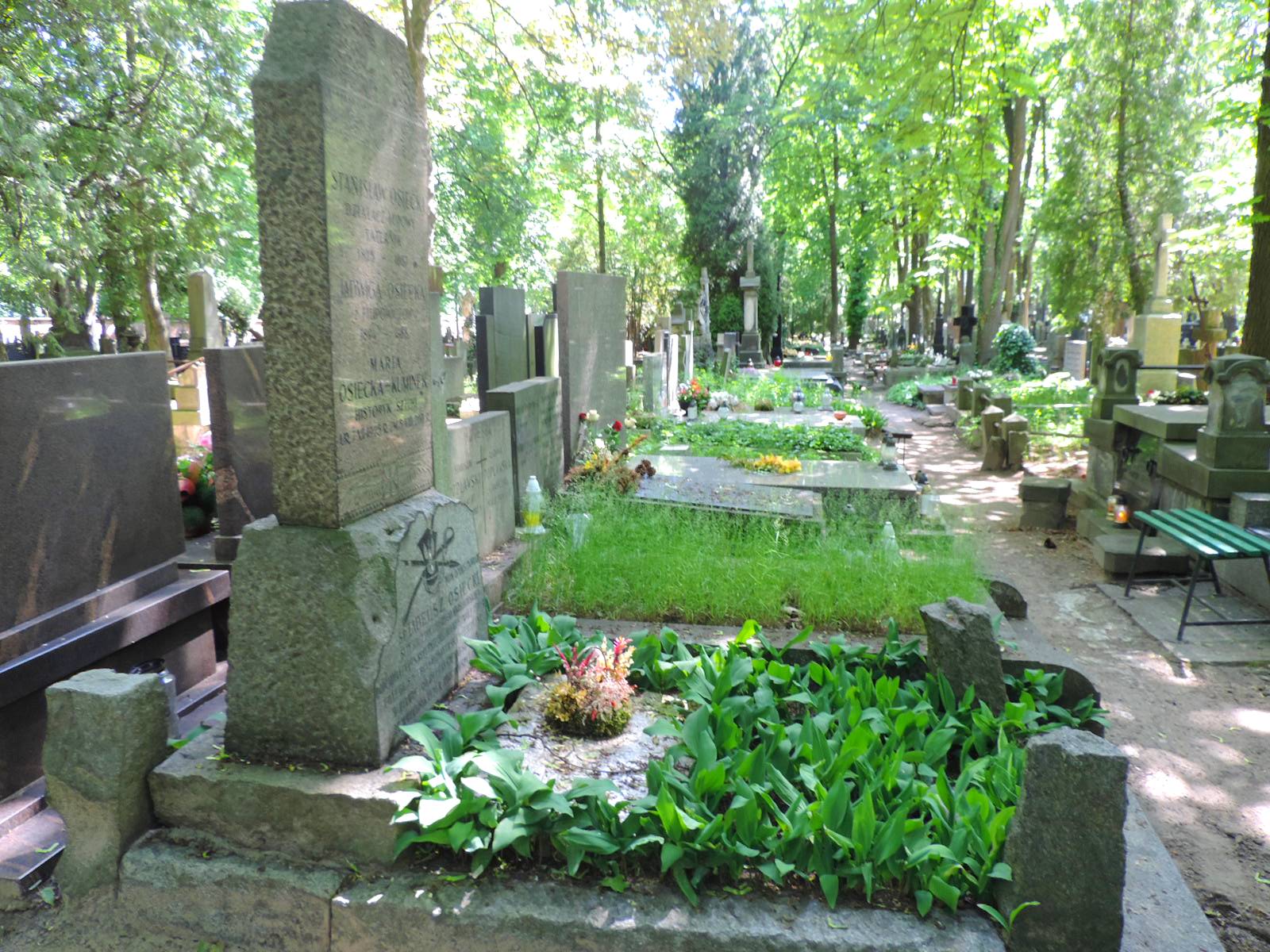 The grave of Maria Osiecka-Kuminek - Warsaw