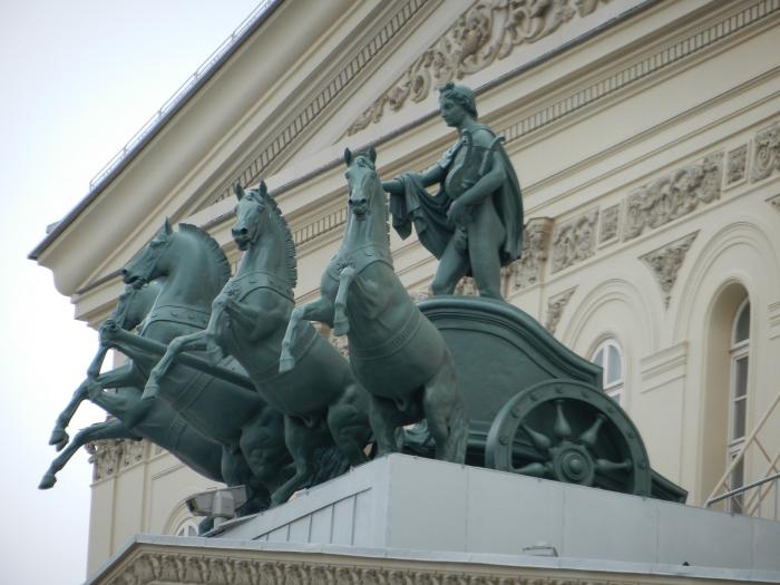 Скульптура аполлона на большом театре