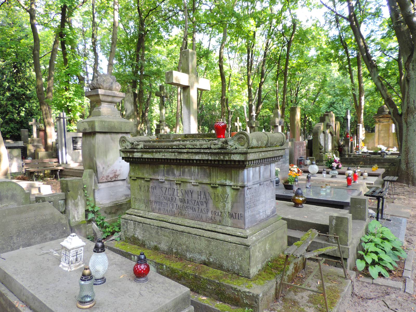 The grave of Karol Hanusz - Warsaw