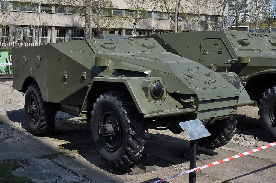 Soviet wheeled armoured personnel carrier BTR-40 - Moscow