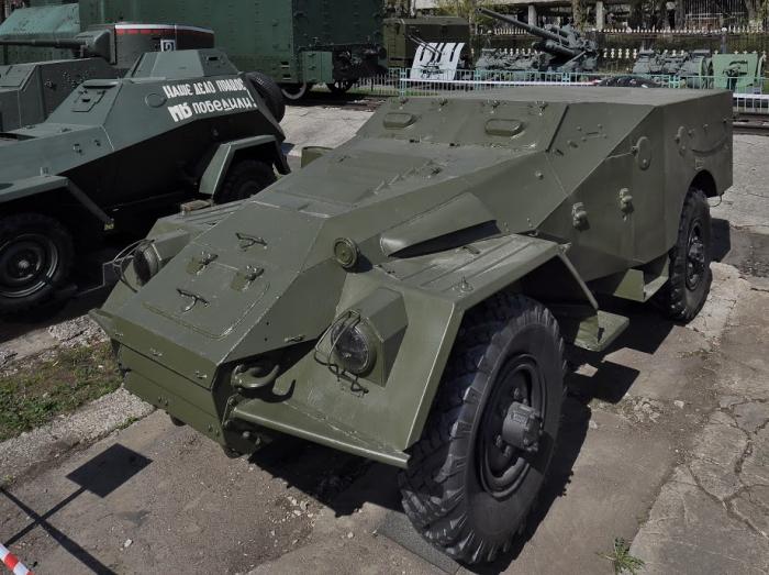 Soviet wheeled armoured personnel carrier BTR-40 - Moscow