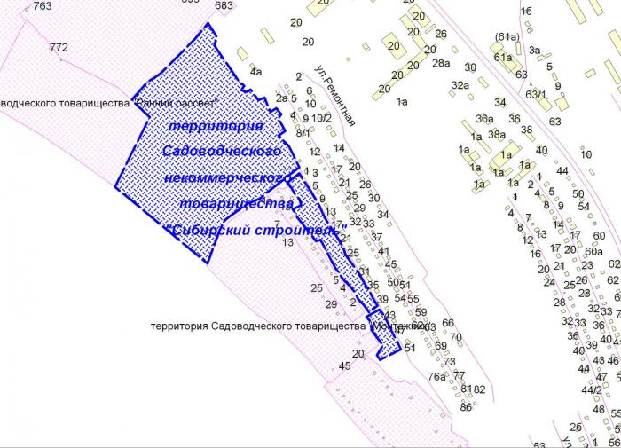 Карта снт строитель