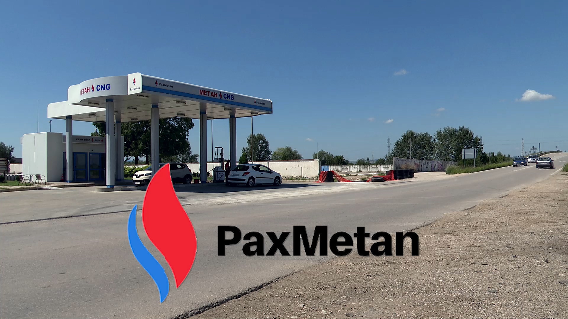 Methane station "Pax Metan" compressed natural gas (CNG), methane