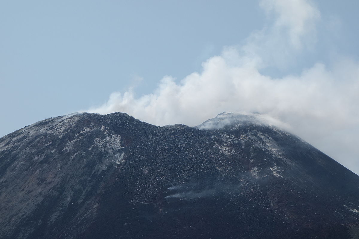 Anak Krakatoa volcano crater | caldera