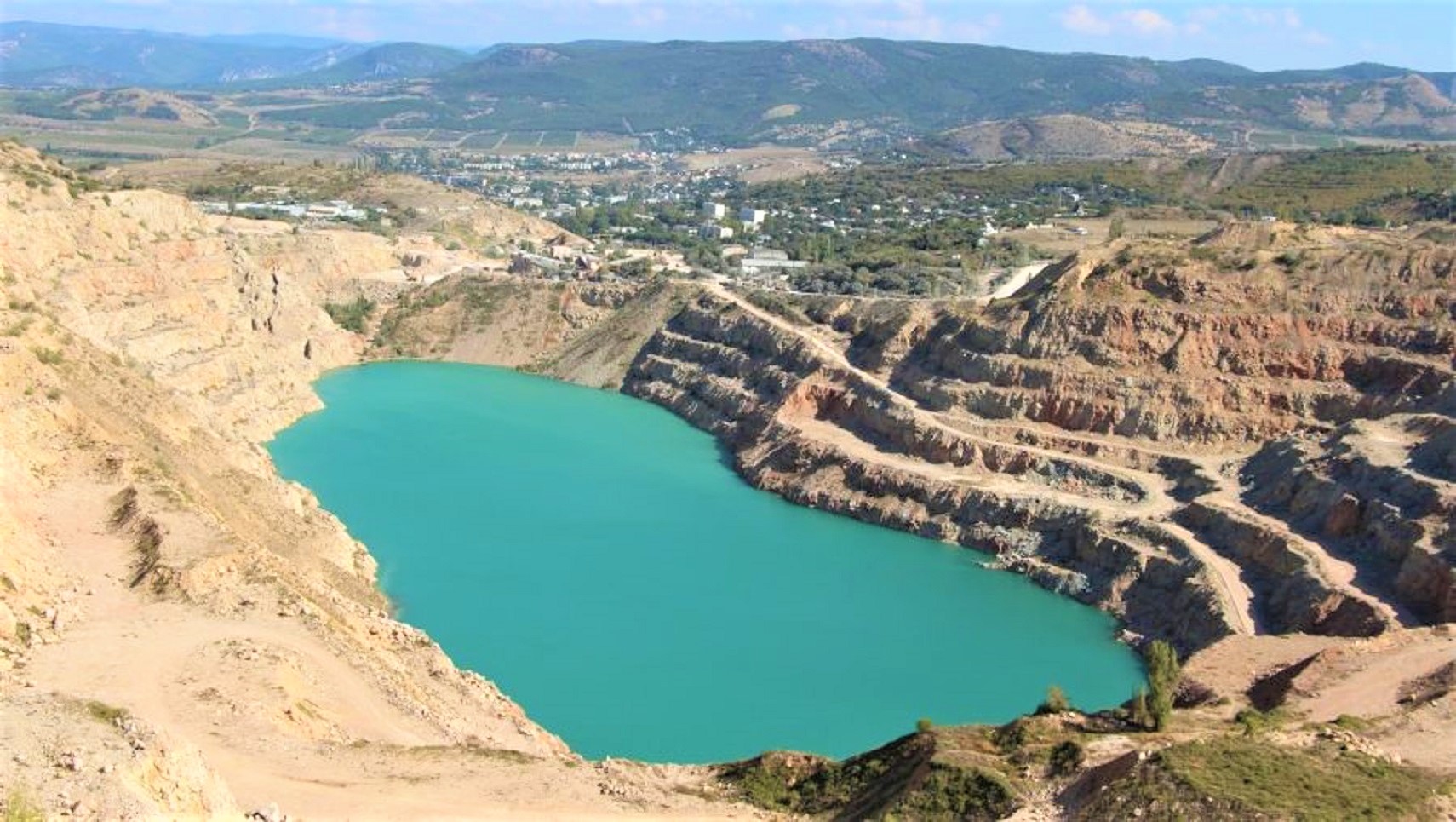 flooded quarry Sevastopol