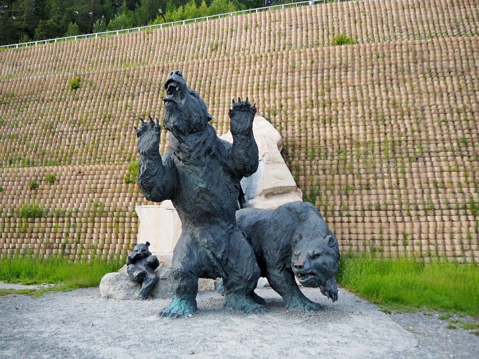 Sculptures of cave bears - Khanty-Mansiysk