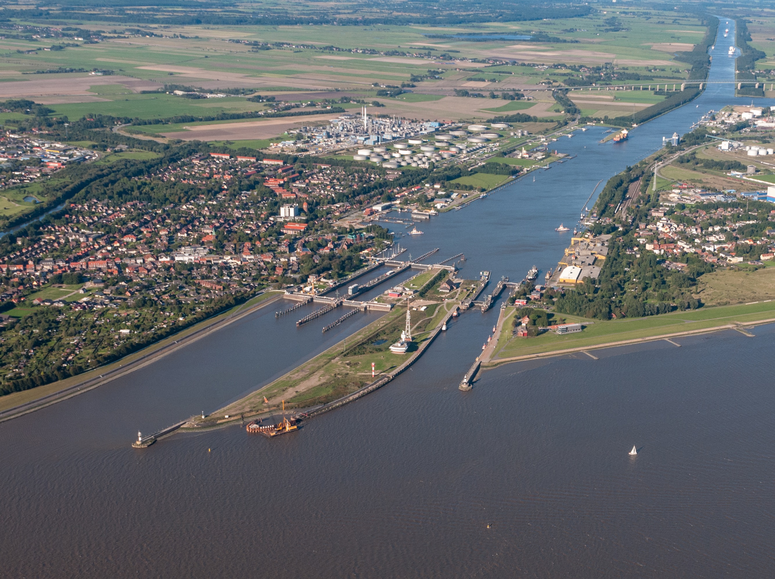 Neue Schleuse - Brunsbüttel