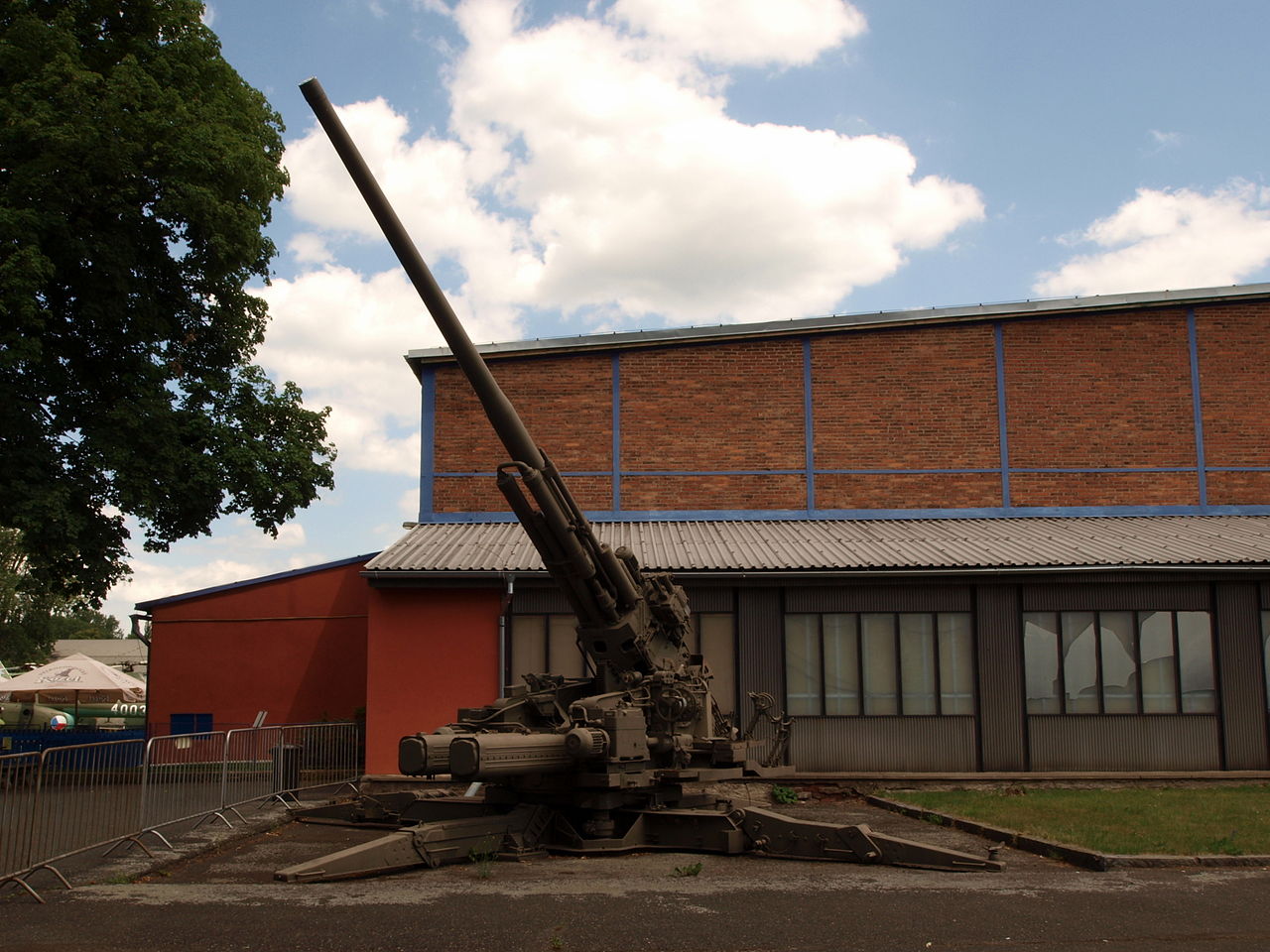 130 mm air defense gun KS-30 - Prague