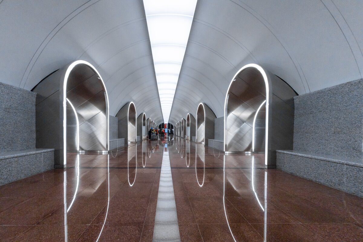 Rizhskaya Metro Station (Bolshaya Koltsevaya line) - Moscow